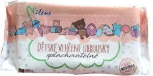 Miléne dětské vlhčené ubrousky splachovatelné, 56 ks