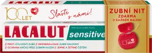 Lacalut Sensitive zubní pasta + zubní nit, 75 ml