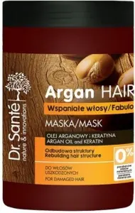 Dr. Santé Arganový olej a keratin krémová maska na poškozené vlasy 1l