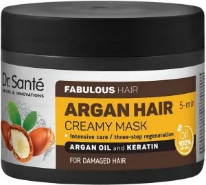 Dr. Santé Arganový olej a keratin krémová maska na poškozené vlasy 300 ml