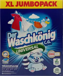 Waschkönig prací prášek Universal, 100 praní, 6 kg
