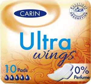 Carin Ultra Wings dámské vložky, 10 ks