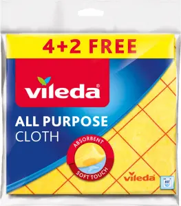 Vileda univerzální hadřík 38 × 40 cm, 4+2 ks