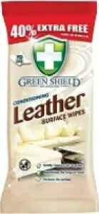 Green Shield 4v1 Kůže a koženka vlhčené čistící ubrousky 70 kusů
