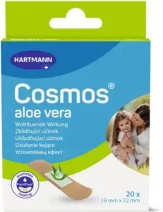 Cosmos náplasti s aloe vera 1,9 x 7,2 cm, 20 ks
