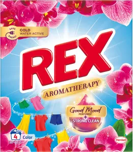 REX prací prášek Aromatherapy Orchid Color 4 praní, 220 g