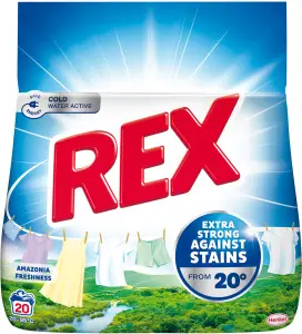 REX prací prášek Amazonia Freshness 20 praní, 1,1kg
