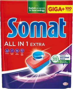 Somat tablety do myčky All in 1 Extra, 100 ks