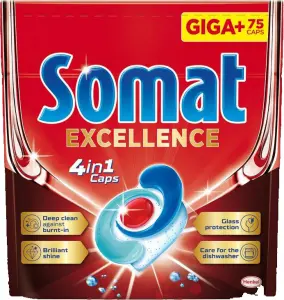 Somat tablety do myčky Excellence 4v1, 75 ks