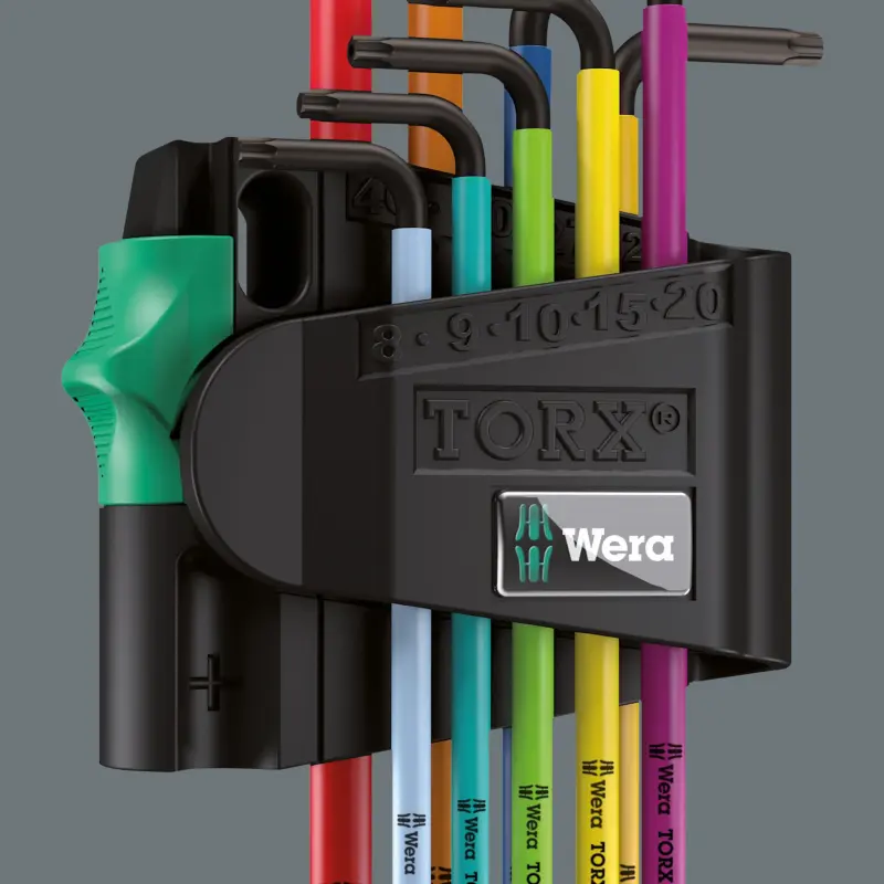 967 SPKL/9 TORX® BO  SiS KLÍČE ZÁSTRČNÉ TORX BO MULTICOLOUR - SADA (9KS)