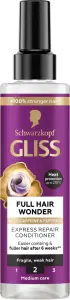 Schwarzkopf Gliss Full Hair Wonder bezoplachový kondicionér s kofeinem pro křehké, slabé vlasy 200ml