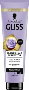 Gliss Blonde Perfector Purple 2v1 fialová regenerační maska 150 ml