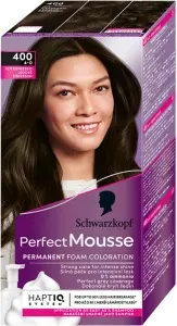 Schwarzkopf Perfect Mousse Permanent Foam Color barva na vlasy 400 Ledové Espresso