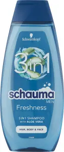 Schauma šampon Men 3v1 mořské minerály a aloe vera, 400 ml