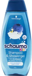 Schauma šampon a sprchový gel Kids s extraktem z borůvky, 400 ml