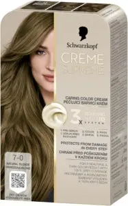 Schwarzkopf Creme Supreme barva na vlasy 7-0 přirozená blond 60 ml
