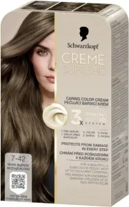 Schwarzkopf Creme Supreme barva na vlasy 7-42 béžová blond 60 ml