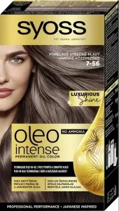 Syoss Oleo Intense Color barva na vlasy bez amoniaku 7-56 Popelavě středně plavý