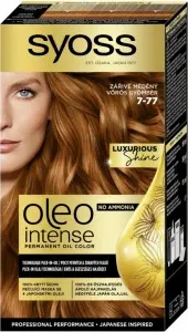 Syoss Oleo Intense Color barva na vlasy bez amoniaku 7-77 Zářivě měděný