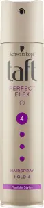 Taft Perfect Flex, lak na vlasy ultra silně tužící, síla fixace 4, 250 ml
