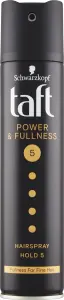 Taft Power & Fullness, lak na vlasy mega silná fixace, síla fixace 5, 250 ml