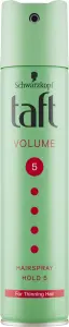 Taft Volume Mega, lak na vlasy s dvojitým push-up efektem, síla fixace 5, 250 ml