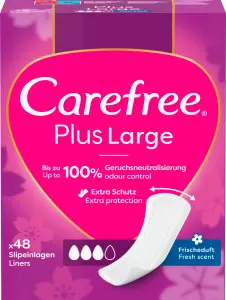 Carefree Plus Large slipové vložky, 48 ks