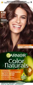 Garnier Color Naturals Creme barva na vlasy, odstín tmavá ledová mahagonová 4,15