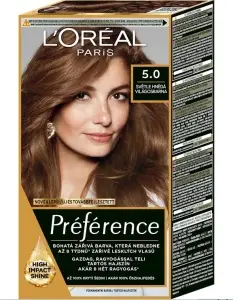 L'Oraál Paris Préférence barva na vlasy 5.0 světle hnědá