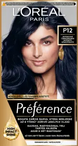 Loreal Paris Préférence barva na vlasy P12 Seoul Intenzivně černomodrá