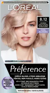 L'oreal Paris Préférence Cool Blondes barva na vlasy, Alaska, studená světlá blond 8.12