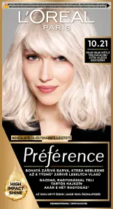L'oreal Paris Préférence barva na vlasy, Stockholm, velmi světlá perlová blond 10.21