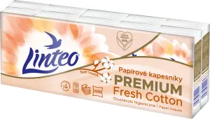 Linteo 4vrstvé papírové kapesníky, 10 × 10 ks