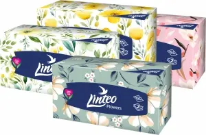 Linteo BOX papírové kapesníky 2vrstvé, 150 ks