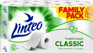 Linteo Classic toaletní papír 2vrstvý, 16 rolí, 15m role
