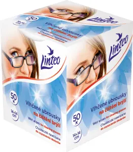 Linteo vlhčené ubrousky na brýle, 50 ks
