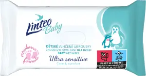 Linteo Baby vlhčené ubrousky Ultra Sensitive, 64 ks Linteo Baby vlhčené ubrousky Ultra Sensitive, 64 ks