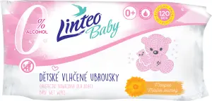 Linteo Baby měsíček lékařský vlhčené ubrousky, 120 ks Linteo Baby měsíček lékařský vlhčené ubrousky, 120 ks