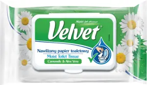 Velvet Camomile & Alove Vera vlhčený toaletní papír, 42 ks