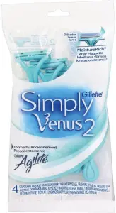 Gillette Simply Venus 2 dámské pohotová holítka se zvlhčujícím páskem, 4 ks Gillette Simply Venus 2 dámské pohotová holítka se zvlhčujícím páskem, 4 ks