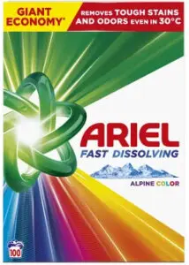 Ariel prací prášek Aquapuder Color,100 praní, 5,5 kg