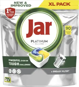Jar tablety do myčky Platinum All in One Lemon, 90 ks