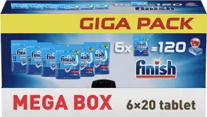 Finish tablety do myčky GIGAPACK, 120 ks