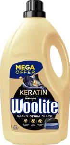 Woolite Keratin Therapy Darks Denim Black prací gel, 4,5 l, 75 dávek