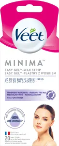 Veet Minima Easy-Gel voskové pásky na obličej, 20 ks