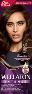 Wella barva na vlasy Wellaton Intense 4/0 středně hnědá, 110 ml
