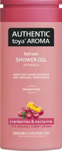 Authentic Toya Aroma sprchový gel brusinky a nektarinky, 400 ml