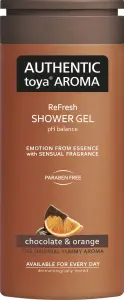 Authentic Toya Aroma sprchový gel čokoláda a pomeranč, 400 ml