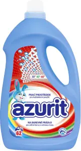 Azurit prací gel na barevné prádlo 62 praní, 2480 ml
