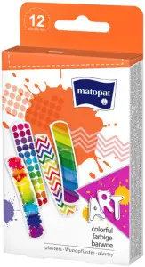 Matopat Art barevné náplasti 19 x 76 mm 12 kusů